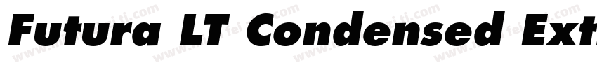 Futura LT Condensed Extra Bold Oblique字体转换